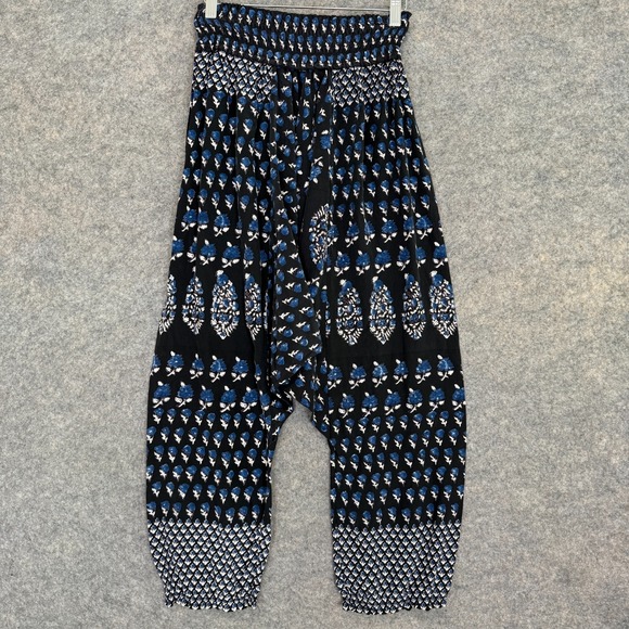 Ulla Johnson Naomie 100% Silk Harem Pants Womens 6 Floral Lightweight Stretch - Picture 9 of 12